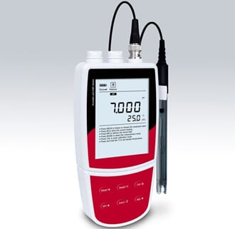 pH-meter,digitalt med stort display
