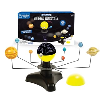 Solsystem, motorisert med lys