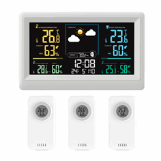 Trådløs værstasjon med tre sensorer