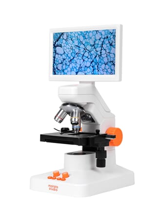 Digitalt mikroskop/stereolupe, med 7" LCD