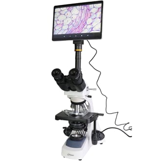 Mikroskop LD Trino plan og 10.5" LCD-skjermkamera