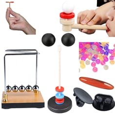 Fysikkleker, pakke med 8 leker