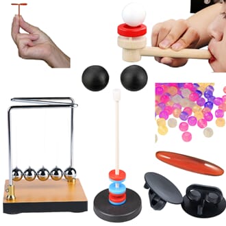 Fysikkleker, pakke med 8 leker