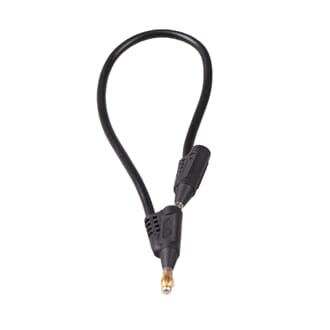 Ledning med bananstikk, 25 cm svart