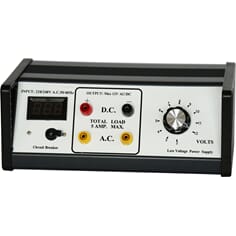 Spenningskilde, 12 V AC/DC 5A med display