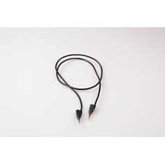 Ledning med bananstikk, 50 cm svart