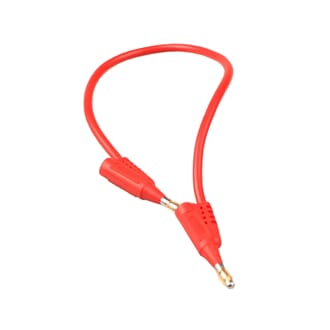 Ledning med bananstikk, 50 cm rød