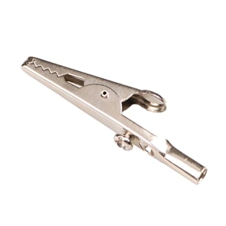 Krokodilleklemme, uisolert, pk à 50 stk