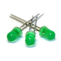 Lysdiode grønn, Ø 5 mm, pk à 100 stk