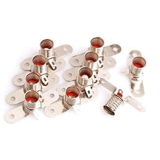 Lampeholder E10 enkel, 10 stk