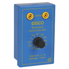 Motstandsboks, 12 motstander, 100 ohm til 470 kohm
