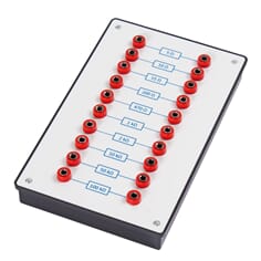 Motstandsboks, 10 motstander, 5 ohm til 100 kohm