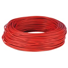 Koblingstråd, entrådet Ø 0,6 mm, 100 m, rød