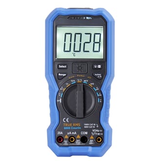 Multimeter digitalt, autorange
