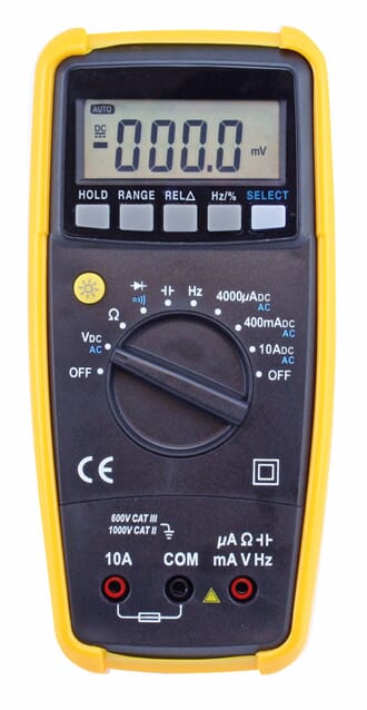 Multimeter med automatsikring
