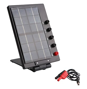 Solcelle med stativ, variabel vinkel