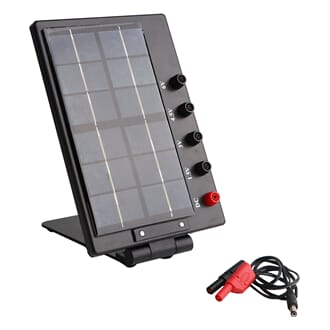 Solcelle med stativ, variabel vinkel