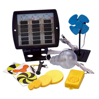 Solcellesett med lyd, lys og bevegelse