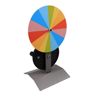 Fargeskive med sveiv