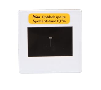 Dobbeltspalte 0,1 mm