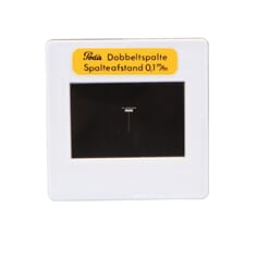 Dobbeltspalte, 0,1 mm