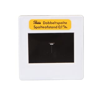 Dobbeltspalte, 0,1 mm