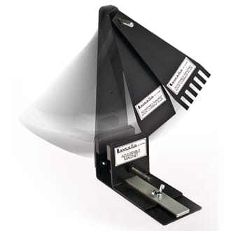 Justerbar holder med magneter og aluminiumsskiver