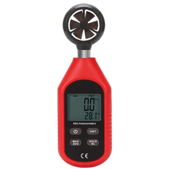 Vindmåler og termometer