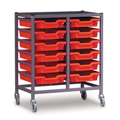 Oppbevaringsvogn, dobbel Gratnells