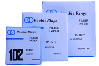 Filterpapir kvalitativt, Ø 125 mm, 100 stk