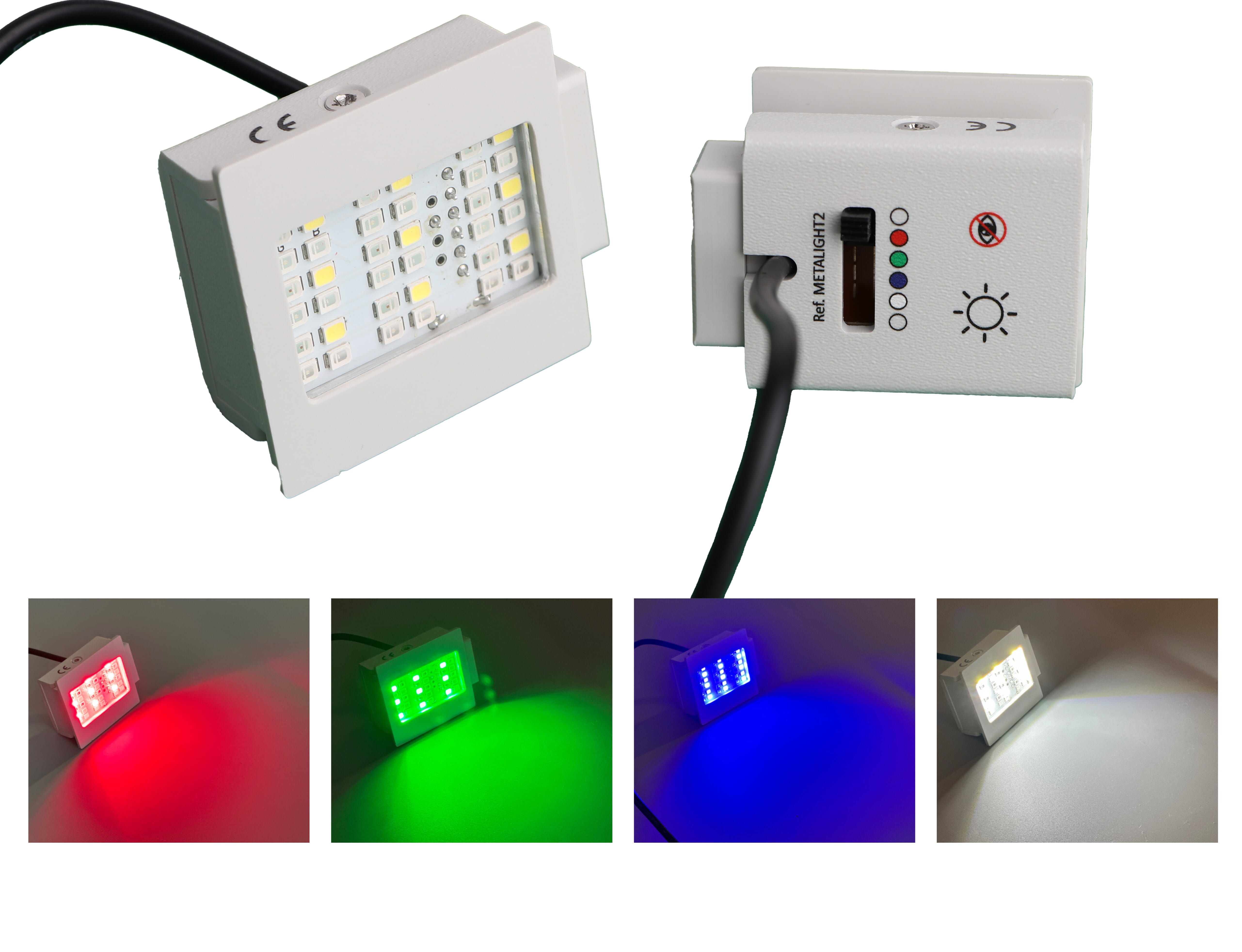 LED-lyskilde, firefarge - LabDidakt