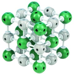 Molekylmodell, natriumklorid