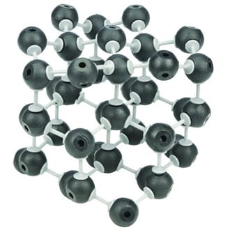 Molekylmodell, diamant