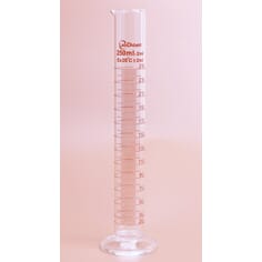 Målesylinder 250 ml med helletut, 2 stk
