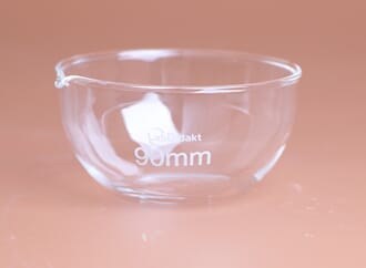 Glasskål med helletut diameter 90 mm,pk. á 6 stk