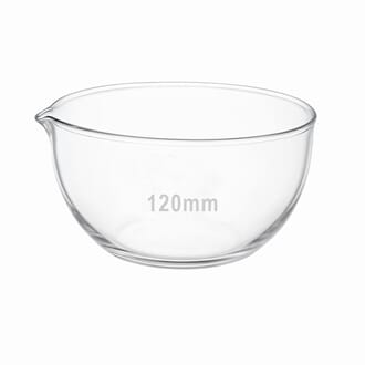 Glasskål med helletut, Ø 120 mm, 2 stk