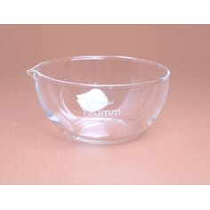 Glasskål med helletut diameter 120 mm,pk. á 2 stk