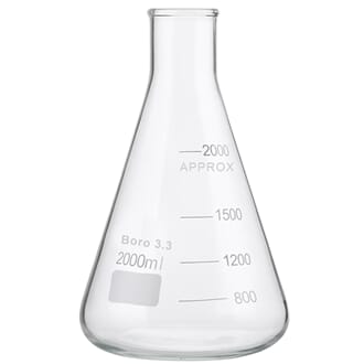 Erlenmeyerkolbe 2000 ml, smal hals