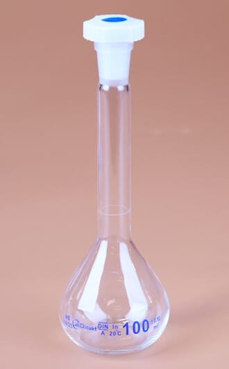 Målekolbe med propp, 100 ml