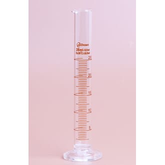 Målesylinder 25 ml med helletut