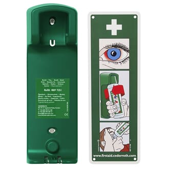 Oppheng for øyevaskeflaske