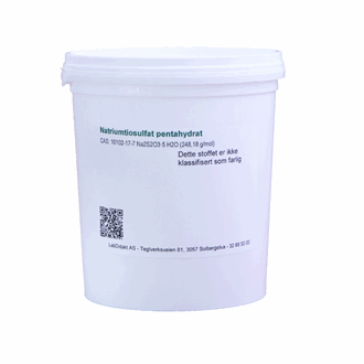 Natriumtiosulfat pentahydrat, teknisk, 500 g