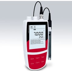 pH-meter,digitalt med stort display