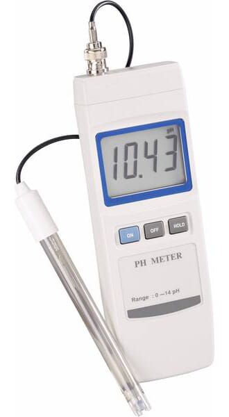 pH-meter digitalt med elektrode