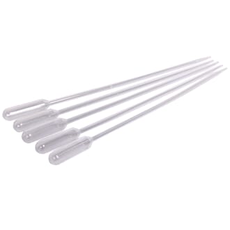 Pipette i plast, lang, 1,5 ml, 50 stk