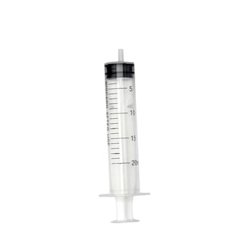 Engangssprøyte plast 20 ml, pk a 10