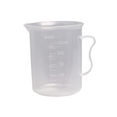 Begerglass i plast 250 ml med håndtak