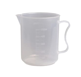 Begerglass i plast 500 ml med håndtak