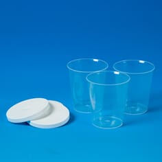 Medisinbeger med lokk, 80 stk