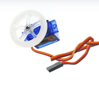 360 Digital Servo(EF90D) med hjul og dekk